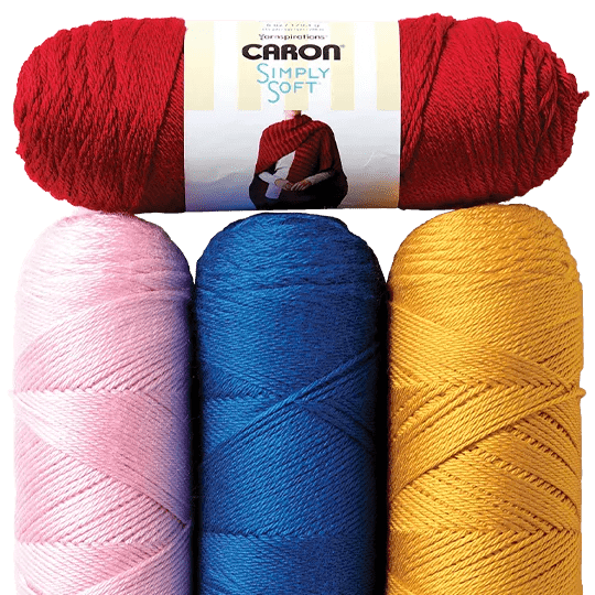 Caron Simply Soft Yarn.