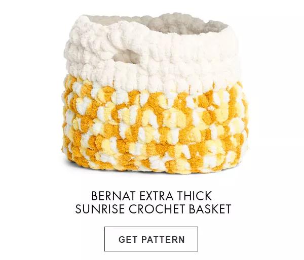 Bernat Extra Thick Sunrise Crochet Basket