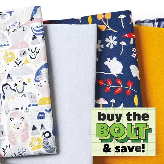 Super Snuggle and Comfy Cozy Flannel. Buy the BOLT and save!