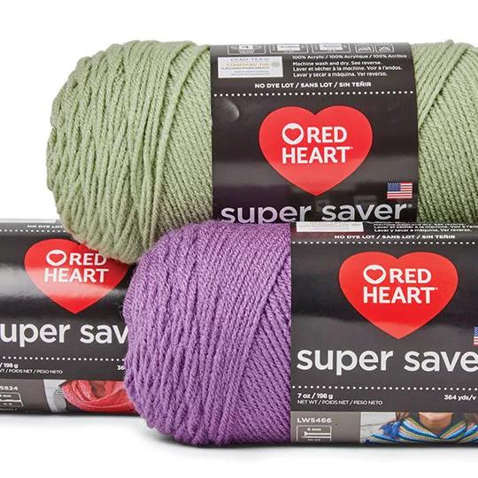 Red Heart Super Saver Yarn.