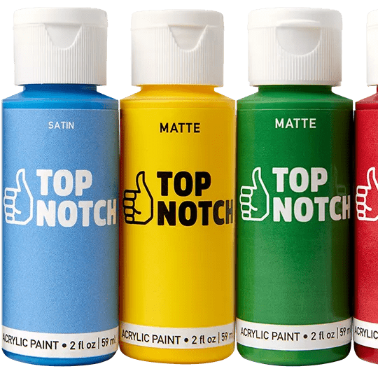 Top Notch 2 oz Matte Acrylic Paints.