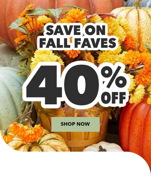 Save on Fall Faves. 40% off. Shop Now.