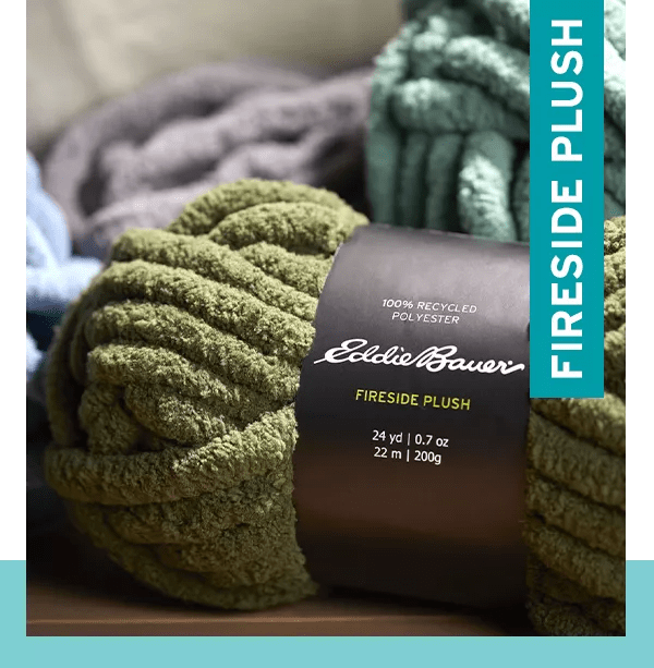 fireside plush yarn.