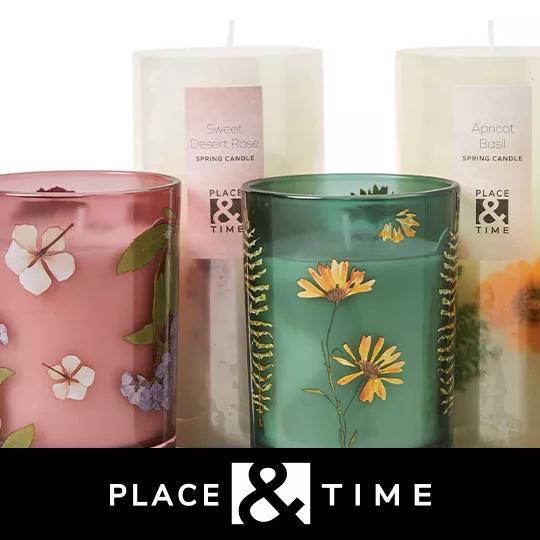 Place and Time Scented Spring Candles.