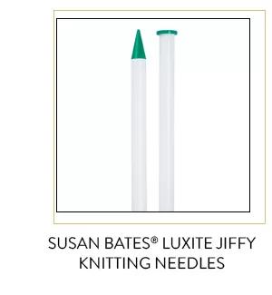 Susan Bates Luxite Jiffy Knitting Needles.