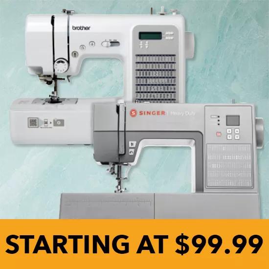 Starting at $99.99 Sewing Machines