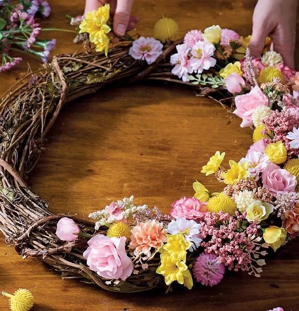 Dense Floral Wreath.