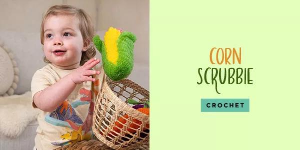 Corn Scrubbie. Crochet.