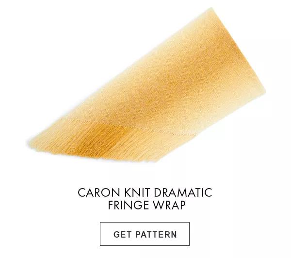 Caron Knit Dramatic Fringe Wrap. Get Pattern