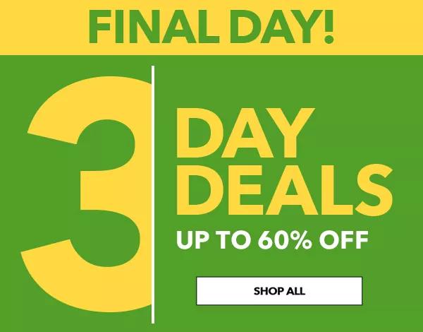 FINAL HOURS! 3-Day Digital Sale! Up to 60% off! SHOP NOW!