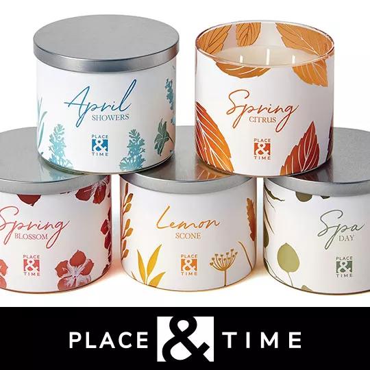 Place and Time 14oz Spring 3-Wick Candles.