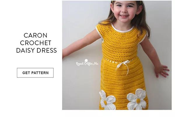 Caron Crochet Daisy Dress.