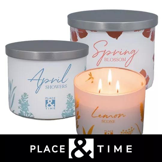 Place and Time Spring and Summer 3-Wick Candles.