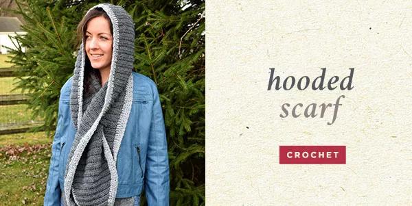 hooded scarf Crochet