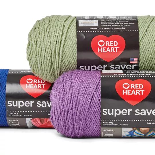 Red Heart Super Saver Yarn.