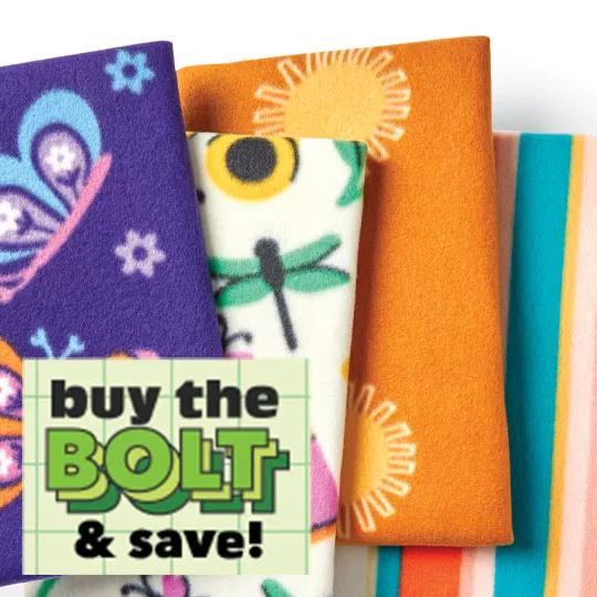 Entire Stock Anti-Pill Plush and Blizzard Fleece. Buy the BOLT and save!