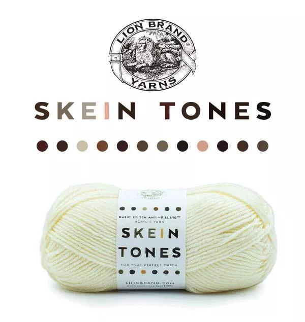 Lion Brand Skein Tones.