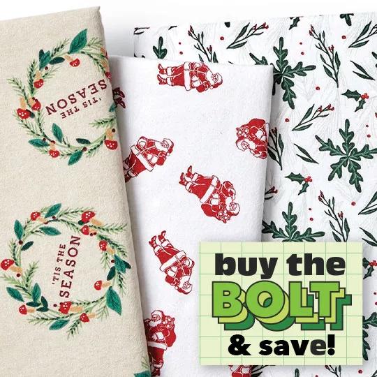 Buy the Bolt & Save! Super Snuggle and Comfy Cozy Flannel.