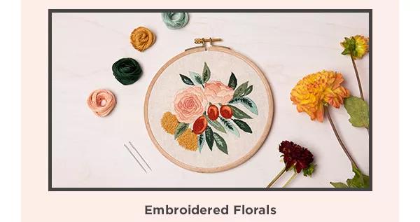 Embroidered Florals.