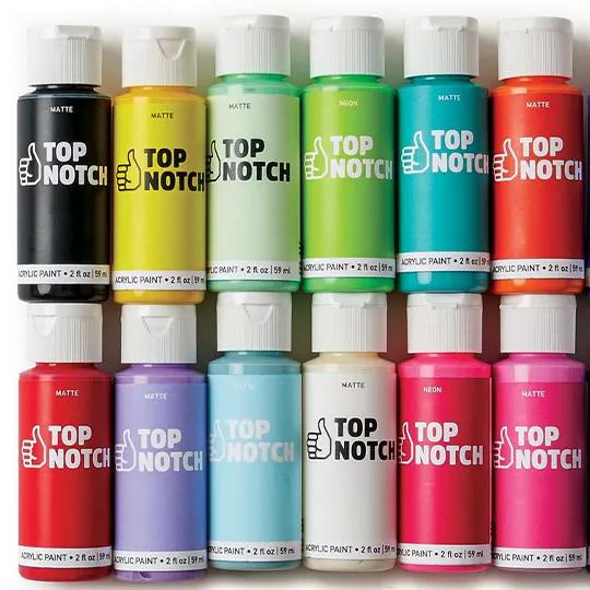 DOORBUSTER. 10 for $5 Top Notch 2oz Matte Acrylic Paints. Reg. $0.79-$0.99 ea. SHOP ALL.