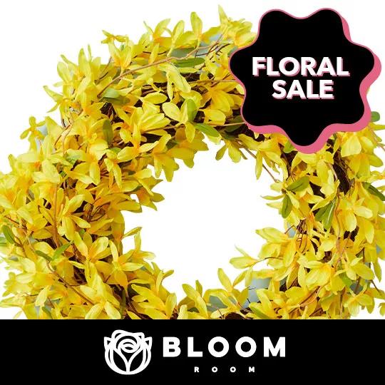 Floral Sale Badge Bloom Room(r) Spring Wreaths, Garlands & Arrangements