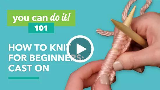  How to knit for beginners: Cast on