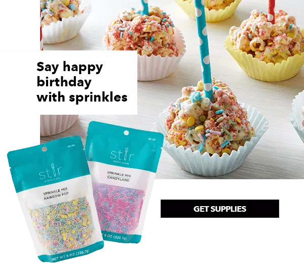 Say happy birthday with sprinkles