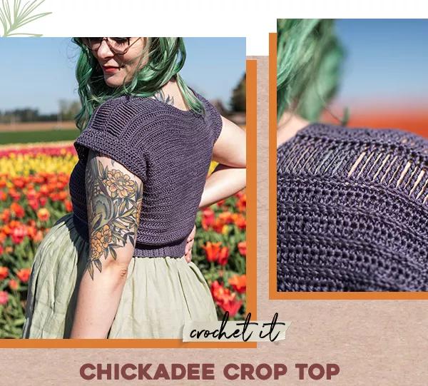 Chickadee Crop Top. Crochet it.